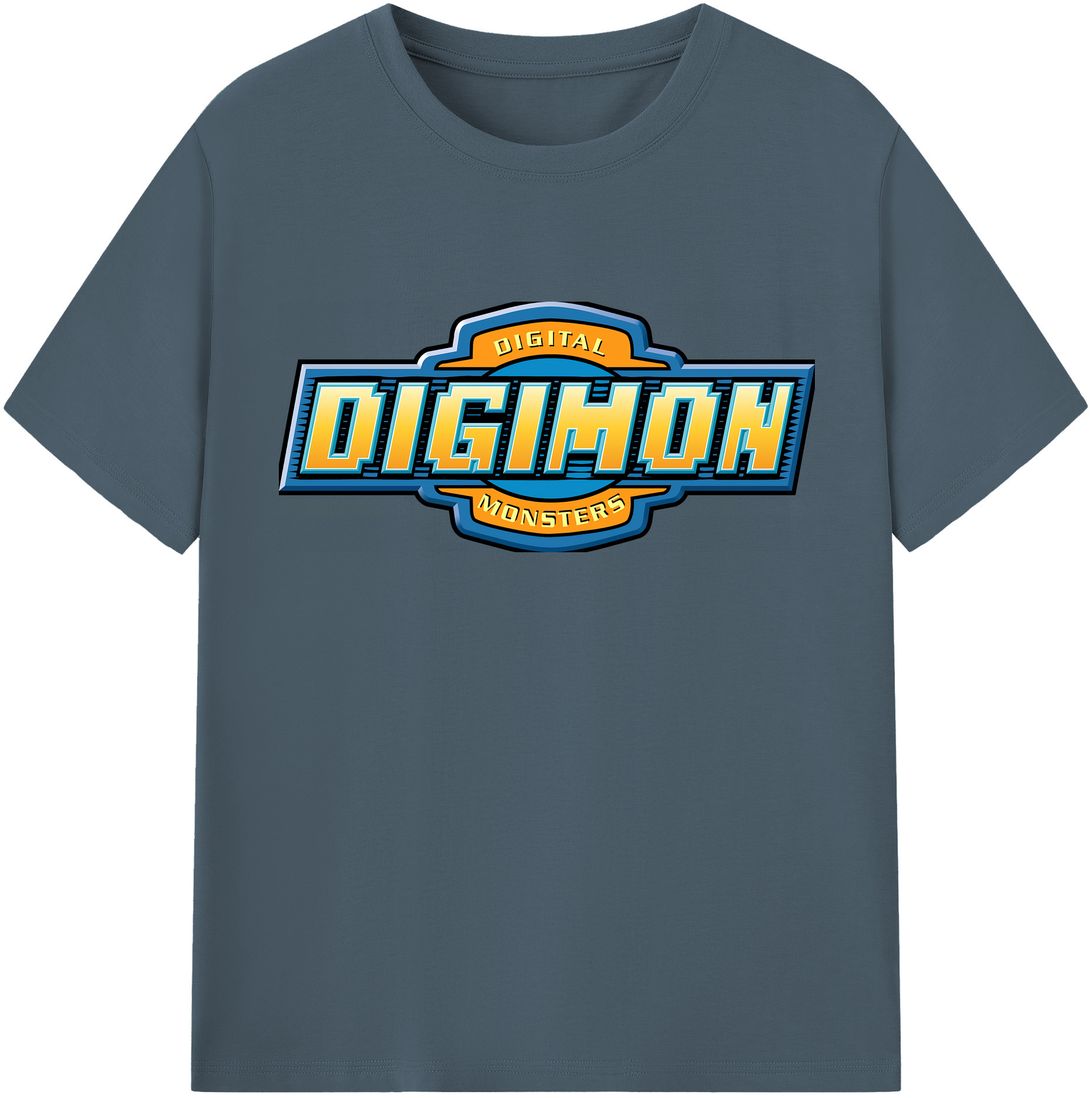 （画像用） Digimon デジタルモンスター/デジモン 綿100％半袖Tシャツ（フロントプリント）